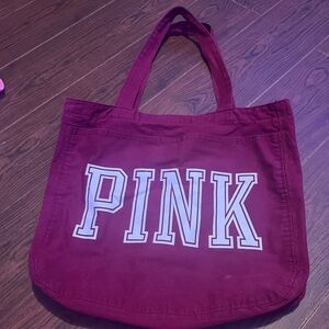 PINK Victoria's Secret Burgundy Tote